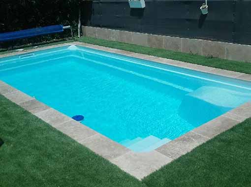 Piscina de poliéster y fibra 6.50 x 3 metros